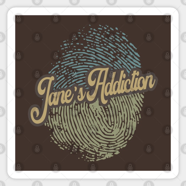 Jane's Addiction Fingerprint Sticker by anotherquicksand